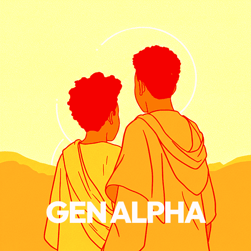 Gen Alpha - Young children representing the newest generation in faith