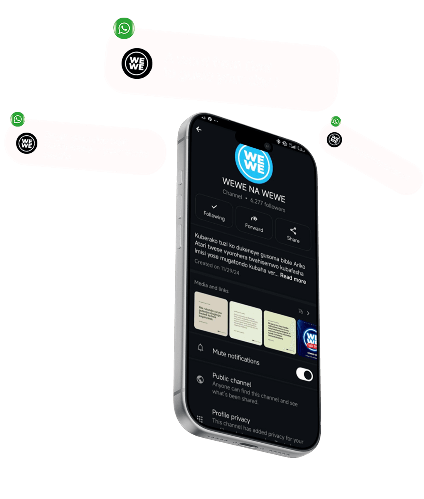 Wewe na Wewe mobile app - Connect with the community